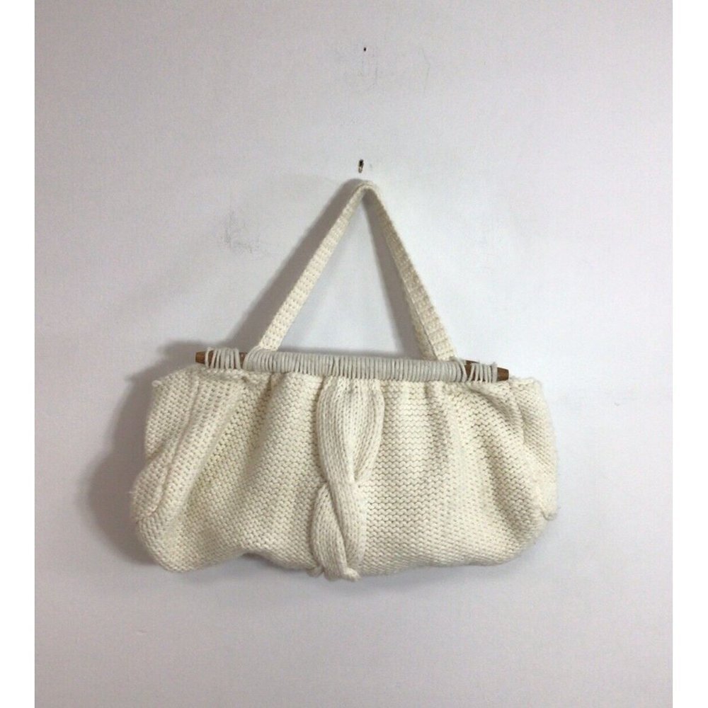 Anthropologie Boho Handknit Purse Sweater Bag New $98